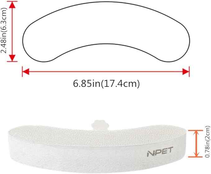 NPET 4 Pack Dog Fountain Replacement Filters with Pump Sponge, DF10/DF30 Pet Water Fountain