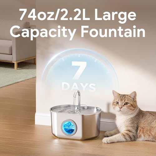 Cat Water Fountain Stainless Steel