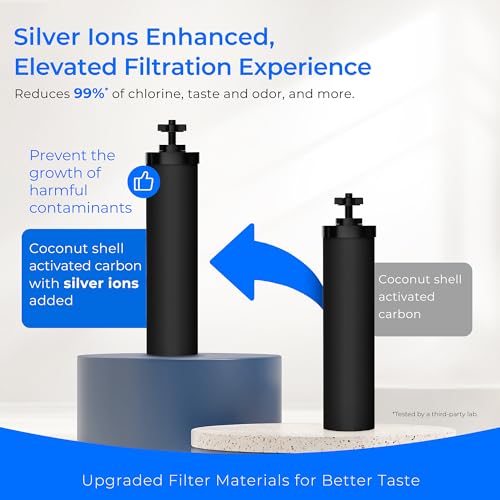 TK-AB-FS Gravity Water Filter System, with Silver Ions Filtration