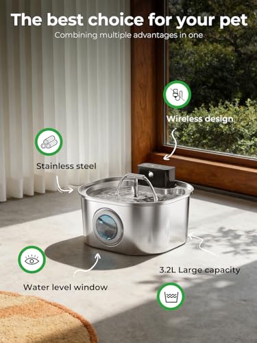 Stainless Steel Cat Water Fountain
