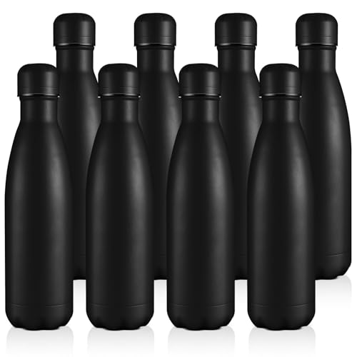 17oz Stainless Steel Water Bottles Bulk (8 Count)