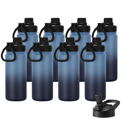 16 oz Kids Water Bottle for School Stainless Steel Double Wall Vacuum Insulated Water Bottle with Straw lids & Spout Lid