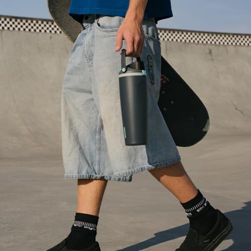 FreeSip Sway Stainless Steel Water Bottle 40 oz Foggy Tide
