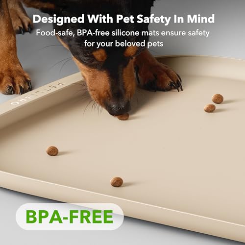 Silicone Dog & Cat Food Mat for Feeder and Water Fountain