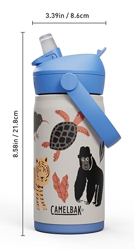 Thrive Flip Straw Kids Stainless Steel Bite Valve Water Bottle