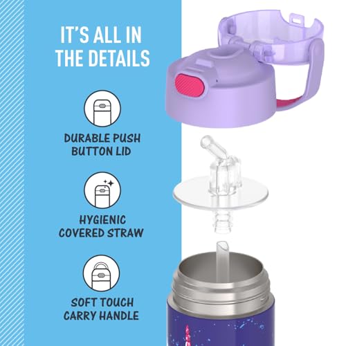 FUNTAINER Water Bottle with Straw