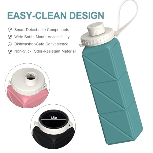 Collapsible Water Bottles 2 Pack (2 Count)