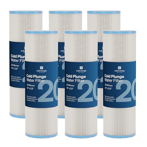 10" x 2.5" Cold Plunge Water Filter 20 Micron (6 Count)