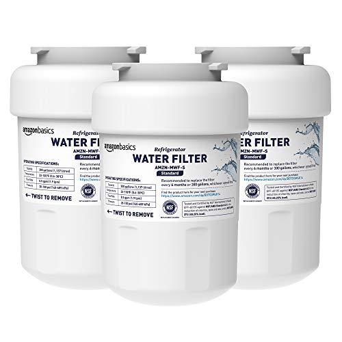 Replacement Water Filter Cartridge Compatible with GE MWF Refrigerator (3 Count)