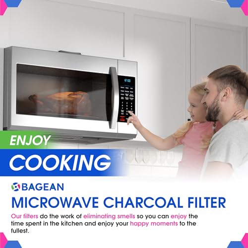 Grease Microwave Vent Filter W10208631A and Charcoal 8206230A Whirlpool Microwave Filter Replacement Combo Pack (2 Count)