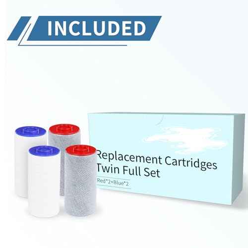 Replacement Filter Set Compatible with Weddell Duo Shower Water Filtration (4 Count)