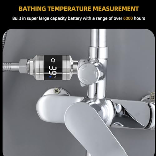 Digital Bathroom Thermometer for Hot Tubs and Shower Faucets (2 Count)