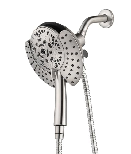 2 in 1 Shower Head with Handheld Combo High Pressure Nickel 2.5 GPM