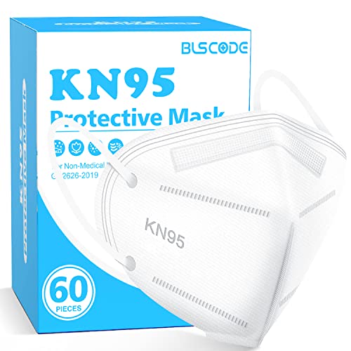 KN95 Face Mask 60 Pack White (60 Count)