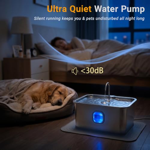 18L 4.76Gal Large Dog Water Fountain