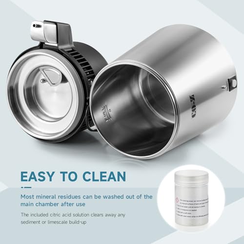 4L Brushed Stainless Steel 750W Countertop Water Distiller