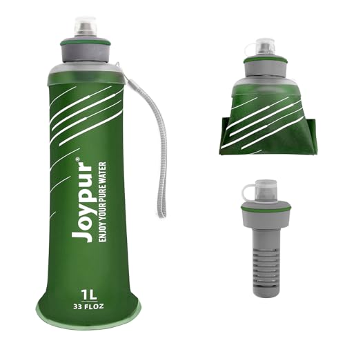 Collapsible Water Filter Bottle with 0.01 Micron Filtration