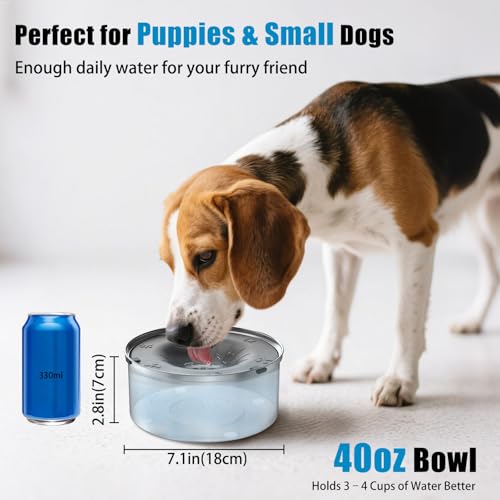 Dog Water Bowl No Spill 40oz