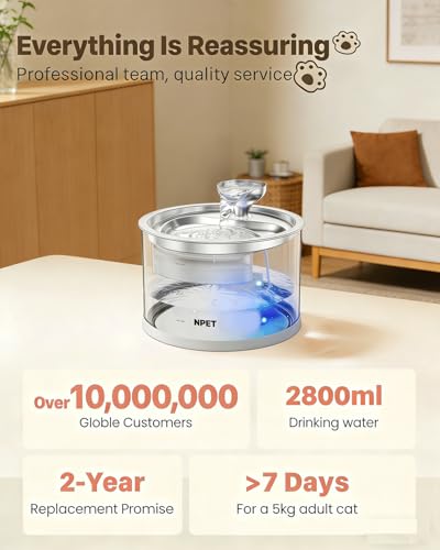 N280 Glass Pet Water Fountain