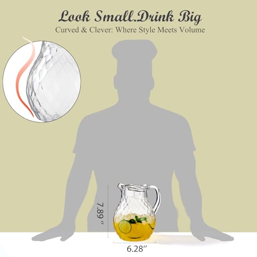 2 Quart Plastic Pitcher with Lid