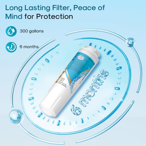 Alkaline UKF8001 Refrigerator Water Filter Replacement for Whirlpool EDR4RXD1 (3 Count)