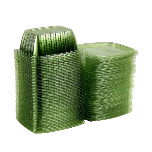 Compostable 32oz Rectangular Deli Containers With Lids (50 Count)