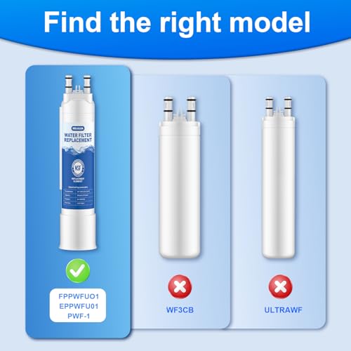 FPPWFU01 Water Filter Replacement Compatible with Frigidaire FPPWFU01 Water Filter (3 Count)
