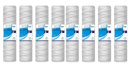 String Wound Sediment Water Filter Cartridges Compatible with WHKF (8 Count)