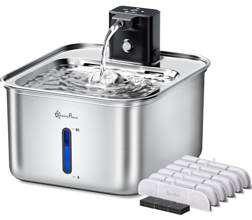Cat Water Fountain Stainless Steel Wireless
