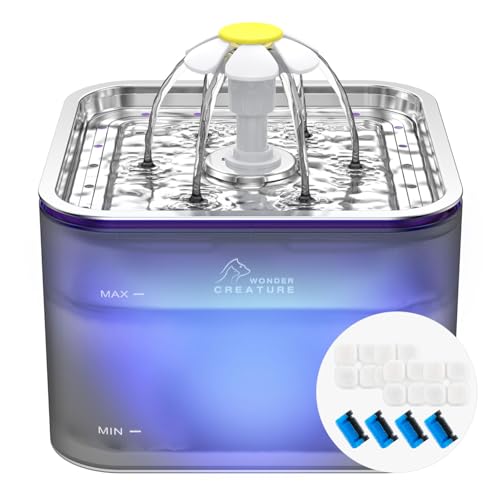 Crystal Cat Water Fountain Stainless Steel Lid