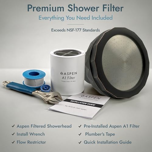 Aspen Filtered Shower Head for Healthy Hair & Skin