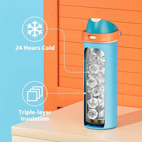 24 oz Insulated Water Bottle for Men