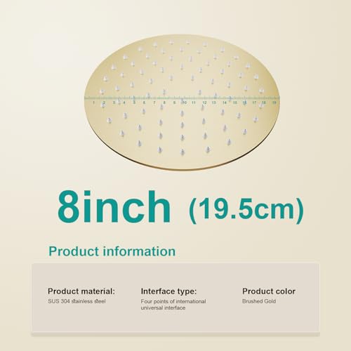 All Metal Rain Shower Head