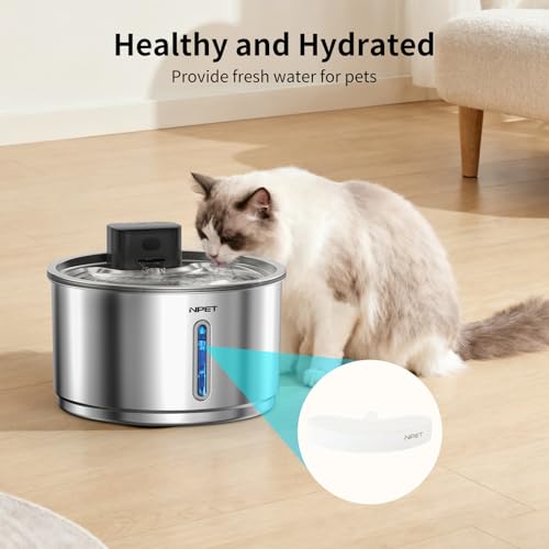 Replacement Filters for Stainless Steel Wireless Cat Fountain 4 Packs
