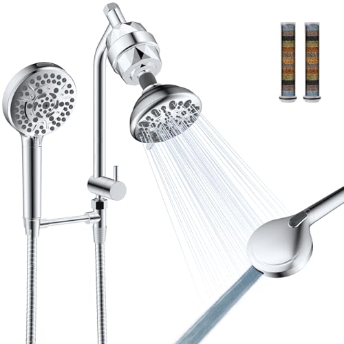 Filtered Dual Shower Heads with Handheld