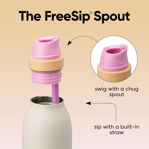 FreeSip Twist Stainless Steel Water Bottle 24 oz Daybreak