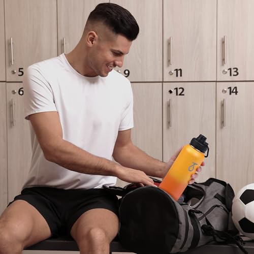 Water Bottle Insulated 40 oz with 3 Lids