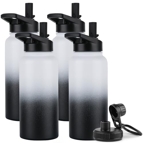 32 oz Insulated Water Bottle Bulk (4 Count)
