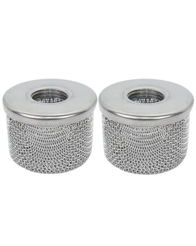 2pack) 181073 Pump Inlet Strainer Filter 1/2" NPT Thread, Double-Layer Stainless Steel Compatible withGraco 350 EM,380 EM,390 EM, 400 EM, 480 EM, 490 EM,500, Super NOVA, Paint Sprayers (2 Count)