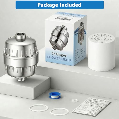 Shower Filter for Hard Water with 1pcs 25 (2 Count)