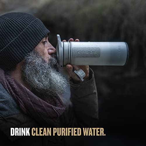 GeoPress 24 oz Water Purifier & Water Filter Bottle