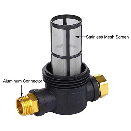 Sediment Filter Attachment Line Water Hose Filter with 100 mesh Stainless Mesh Screen