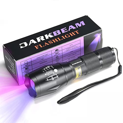 UV 365nm & 395nm Dual Black Light Woods lamp Blacklight Flashlight