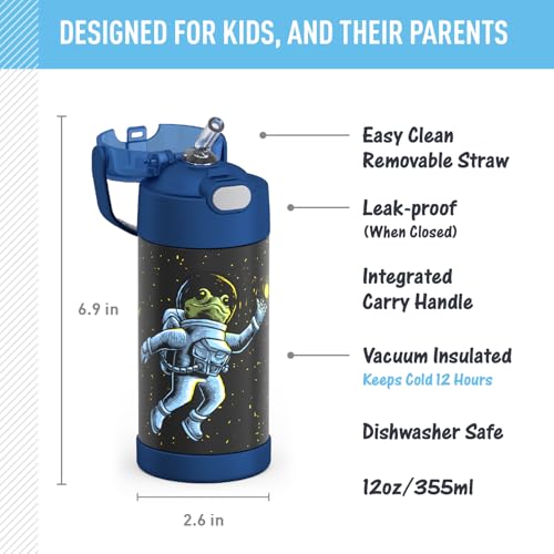 FUNTAINER Water Bottle with Straw