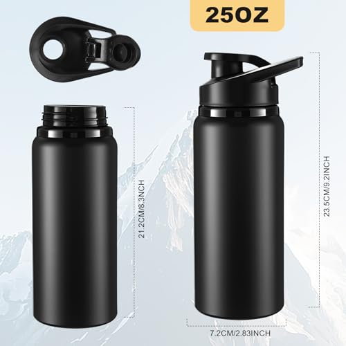 Aluminum Water Bottle Bulk (12 Count)