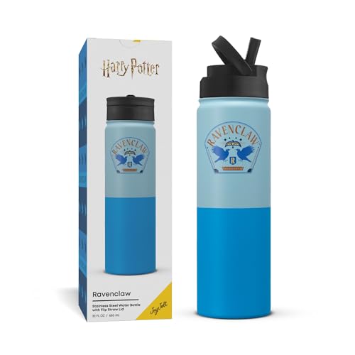 Harry Potter Ravenclaw Stainless Steel Water Bottle with Flip Straw Lid