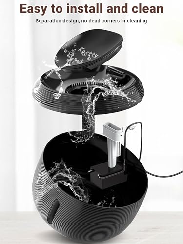 3.5L 118oz Large Capacity Cat Water Fountain for Cats Indoor FS77
