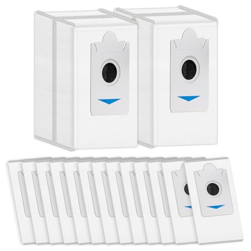 15 Pack) T30S Replacement Dust Bags for ECOVACS DEEBOT T30S/ T30S Pro/ T30S AI/ T30S Care/ X5 Omni/ X5 Pro Omni/ X2/ X2 Omni/ DEX86 Vacuum Bag, Activated Carbon Disposal Bags (NOT FOR T30S COMBO) (15 Count)
