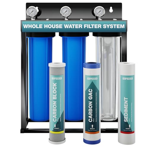 3 Stage Main Line Whole House Water Filter System