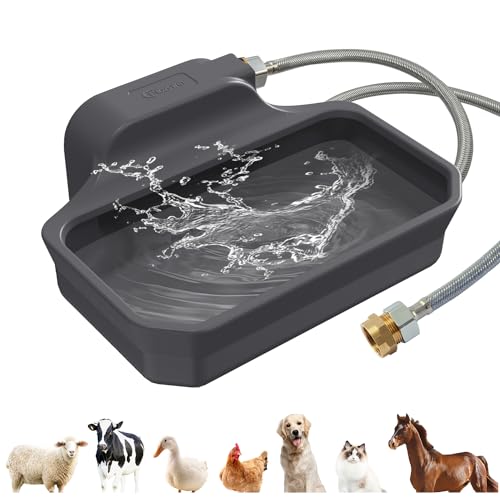 135OZ Automatic Water Dispenser for Large Dogs Patented Outdoor Dog Water Bowl Dispenser Automatic Dog Feeder Fit 3
